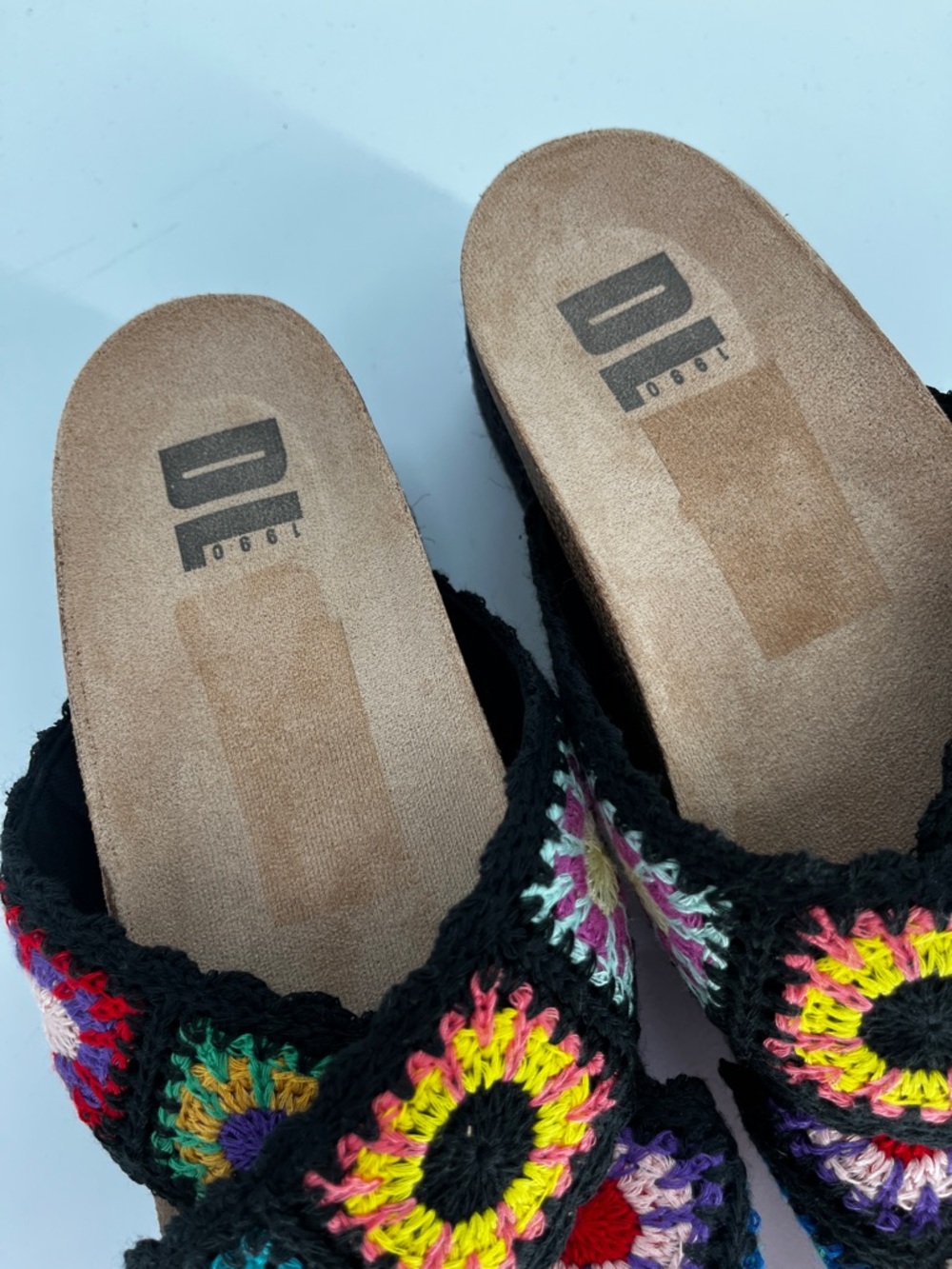 Dirty Laundry Women's Worble Platform Sandals black crochet - 10 - Picture 7 of 12